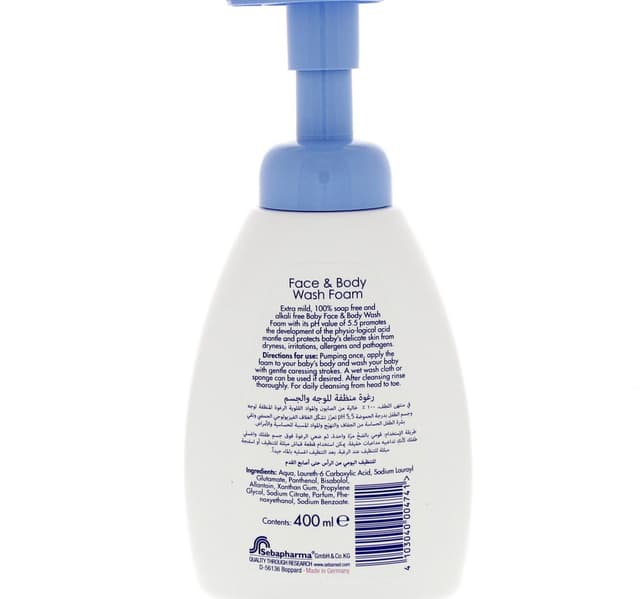 Sebamed Face Body Wash Foam 400 Ml