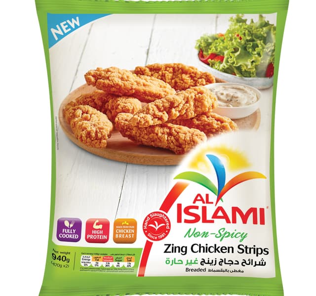 Al Islami Zing Nonspicy Chicken Strips 940 G