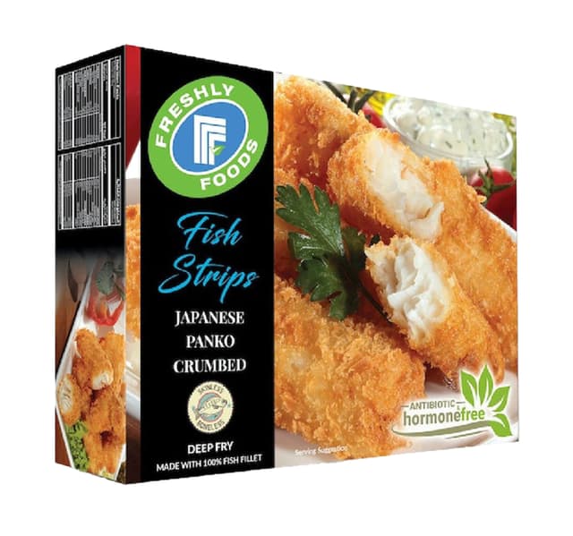Freshly Foods Japanese Panko Crumbed Fish Strips 250 G