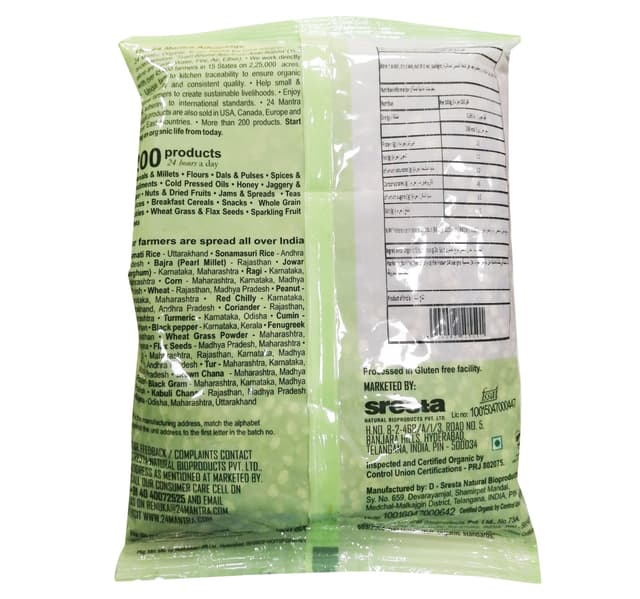 24 Mantra Organic Green Moong Split 500 G