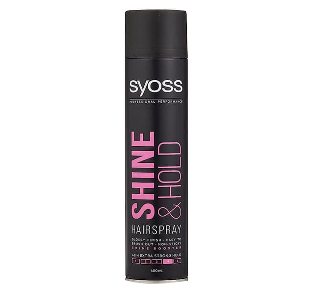 Syoss Shine Hold Extra Strong Hairspray 400 Ml Comb