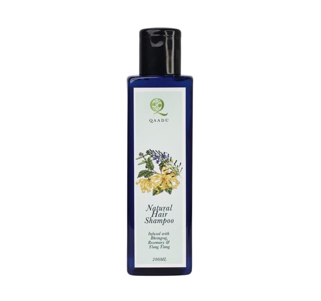 Qaadu Natural Hair Shampoo With Bhringraj Rosemary Ylang Ylang 200 Ml