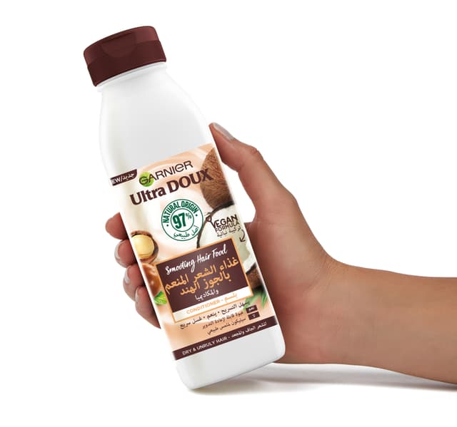 Garnier Ultra Doux Smoothing Hair Food Conditioner Macadamia Coconut 350 Ml