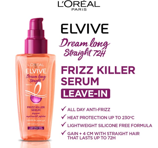 Loreal Paris Elvive Dream Long Straight Frizz Killer Serum 100 Ml
