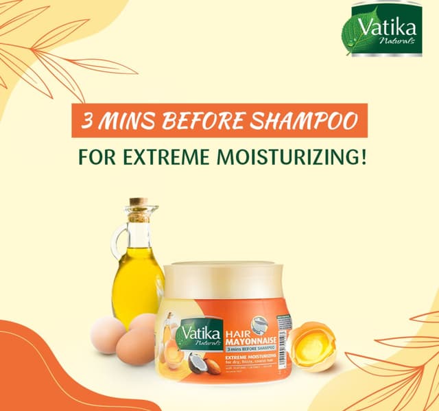 Vatika Naturals Extreme Moisturizing Hair Mayonnaise With Almond Coconut