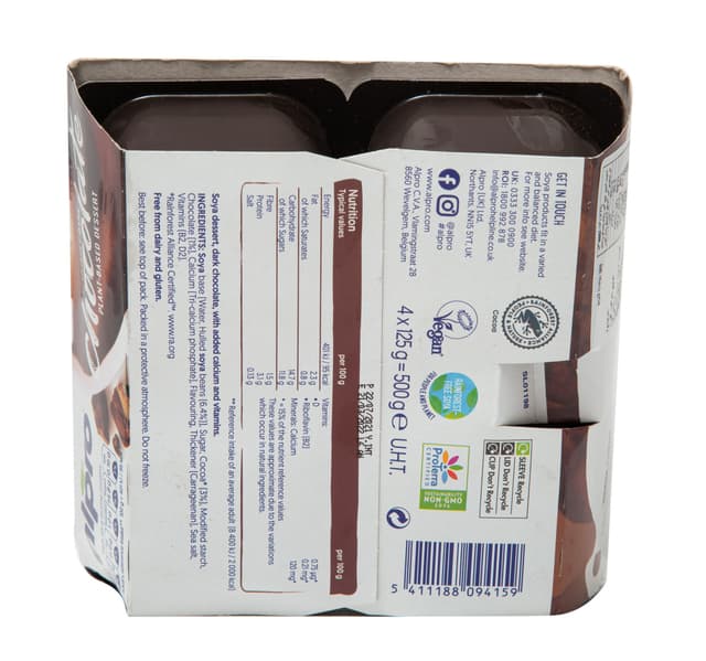 Alpro Plant Based Devilishly Dark Chocolate Dessert 4 125 G