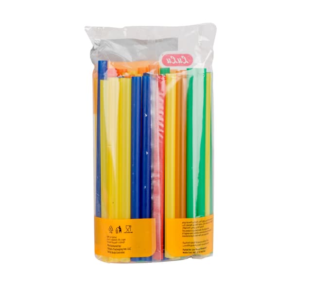 Lulu Multicolour Straw 12mm 50pcs