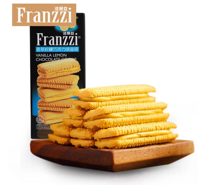 Franzzi Vanilla Lemon Chocolate Flavor Cookie 115 G