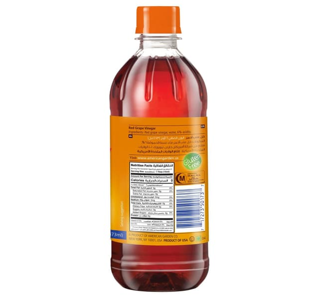 American Garden Red Grape Vinegar Glutenfree 473 Ml