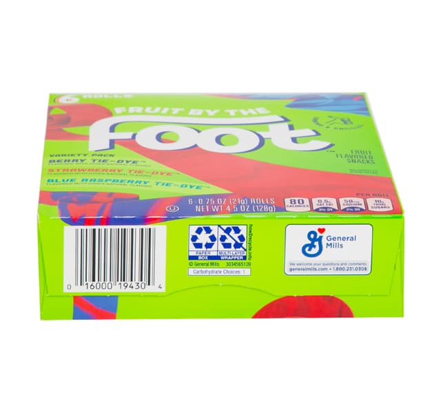 General Mills Fruit By The Foot Variety Pack 6 Pcs 128 G