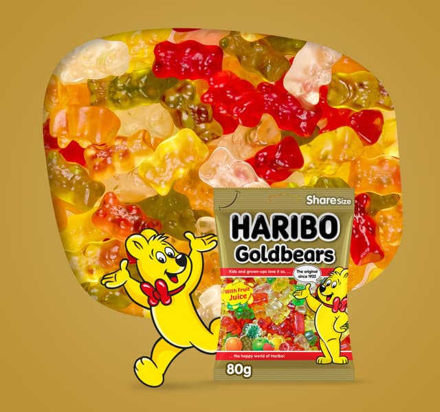 Haribo Goldbears Fruit Flavour Jelly Candy 80 G