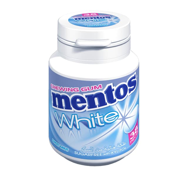Gum Gums Chewing Gum Mentos White Sweetmint Flavour Sugar Free Chewing Gum 54 G