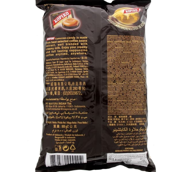 Kopiko Cappuccino Candy 800g