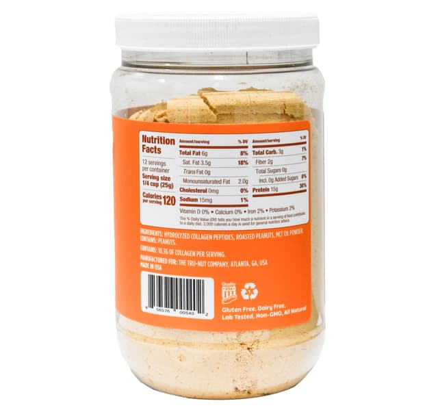 Trunut Keto Collagen Peanut Butter Protein Powder 300 G