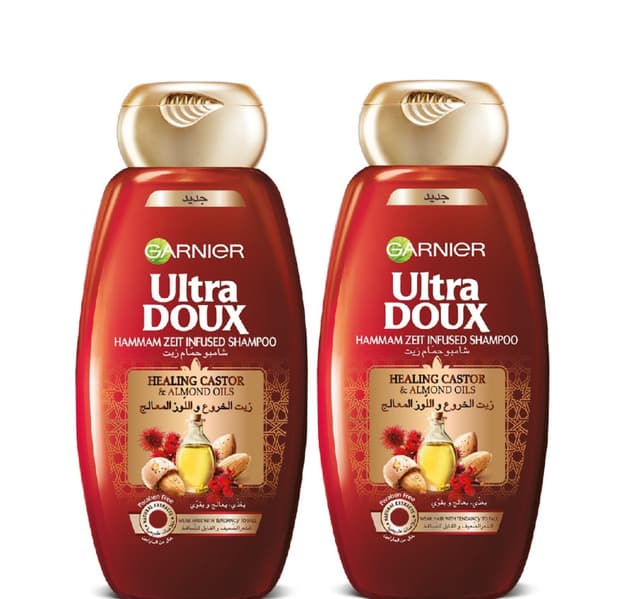 Garnier Ultra Doux Castor Almond Oils Shampoo Value Pack 2 400 Ml