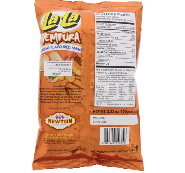 Newton Tempura Shrimp Flavoured Snack 100 G