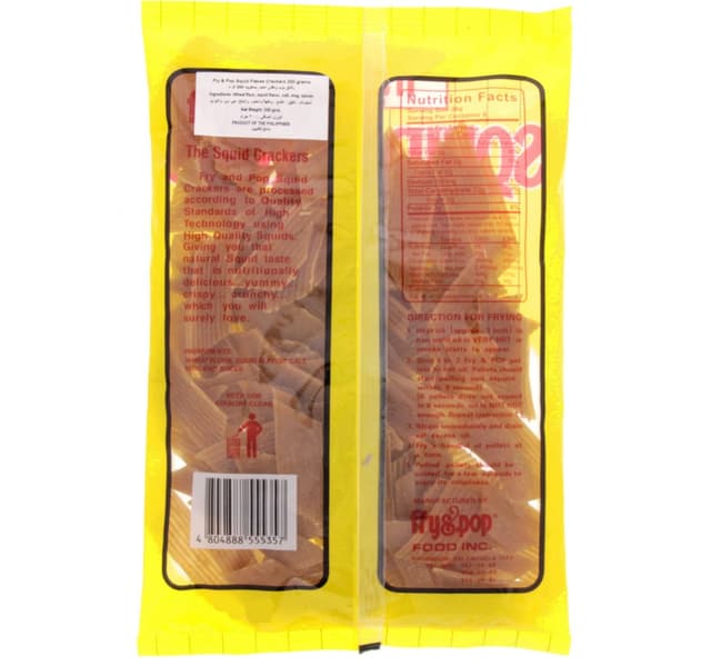 Fry Pop Squid Flakes Crackers 200 G