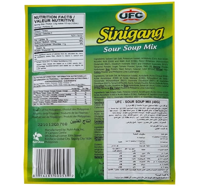 Ufc Sinigang Sour Soup Mix 40 G
