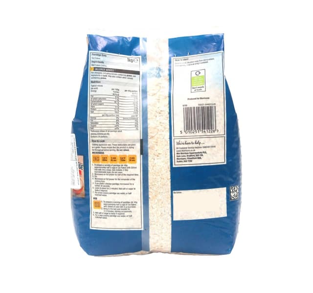 Morrisons Porridge Oats 1 Kg