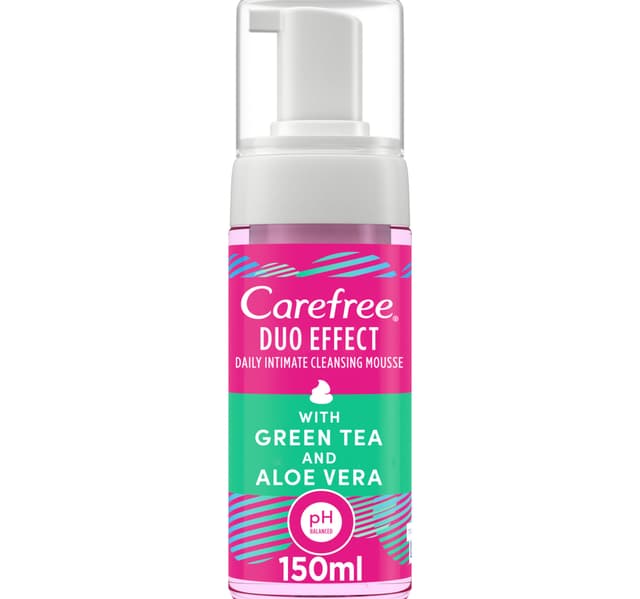 Carefree Daily Intimate Cleansing Mousse Duo Effect