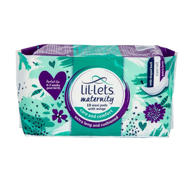 Lil Lets Maternity Maxi Pads With Wings 10pcs