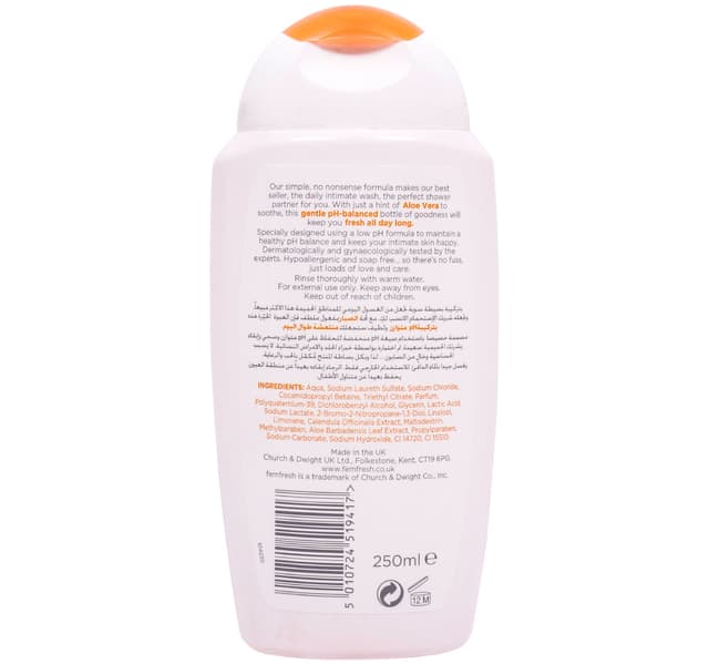 Fem Fresh Daily Intimate Wash With Aloe Vera