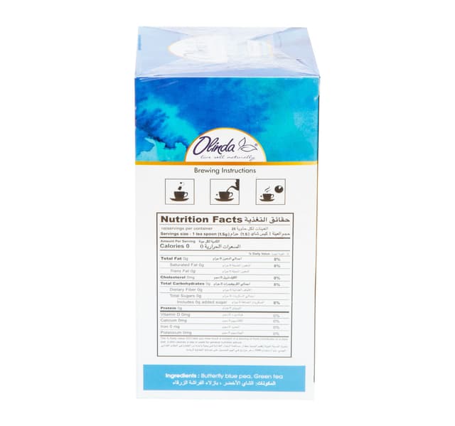 Olinda Blue Tea 25 Teabags 37 5 G
