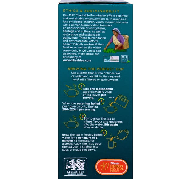 Dilmah Premium Ceylon Golden Pekoe With Saffron Large Leaf Tea 100 G