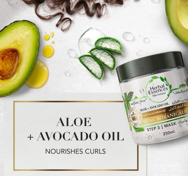 Herbal Essences Sulfatefree Aloe Avocado Oil Hair Mask For Curl