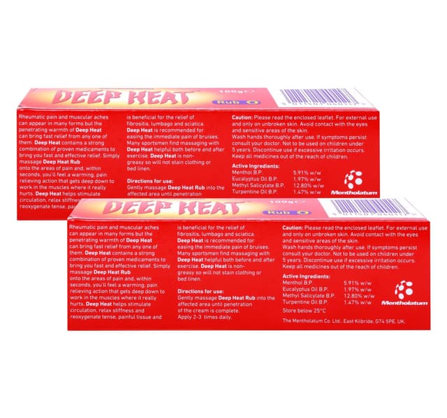 Deep Heat Fast Relief Cream 2 100 G