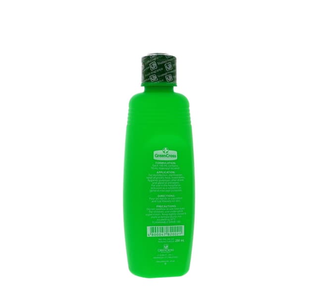 Green Cross Isopropyl Alcohol Antiseptic Disinfectant 250 Ml