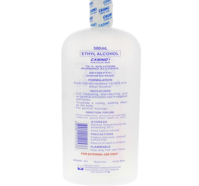 Casino Ethyl Alcohol Disinfectant 500 Ml