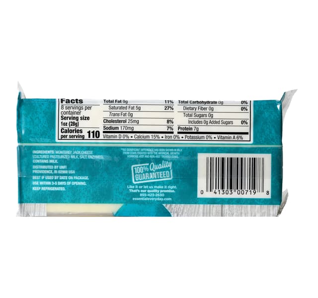 Essential Everyday Monterey Jack Cheese 226 G