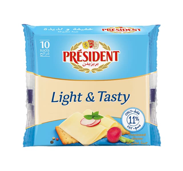 President Light Processed Cheese 10 Slices 200 G