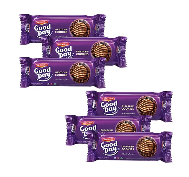 Britannia Good Day Chocochip Cookies Value Pack 6 120 G