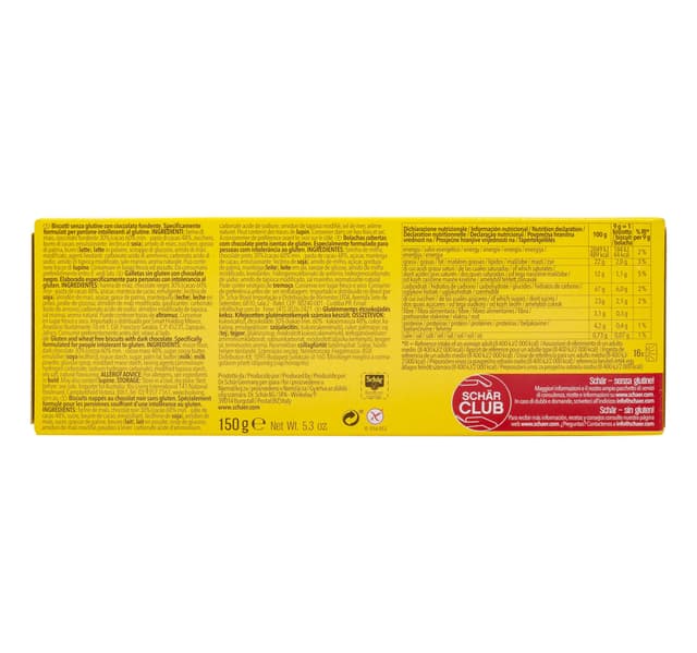 Schar Biscotti Biscuits Gluten Free 150 G
