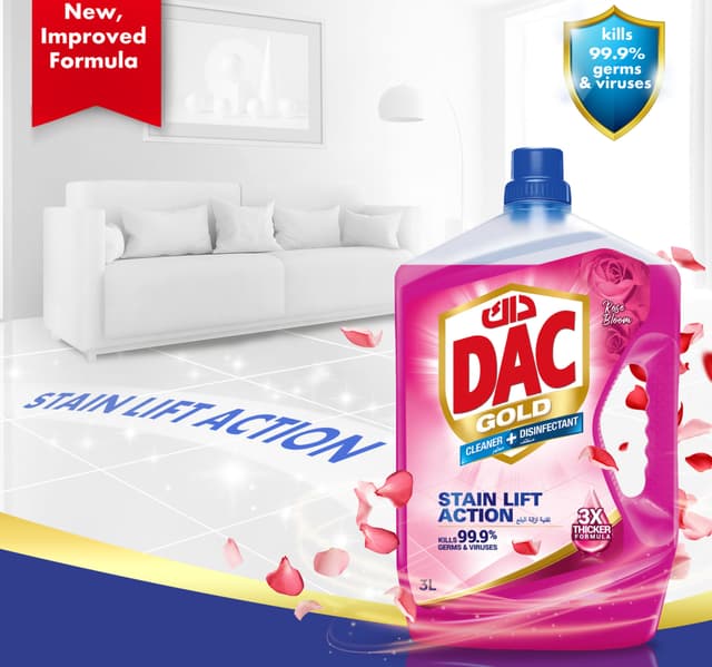 Dac Gold Rose Bloom Disinfectant Liquid Cleaner