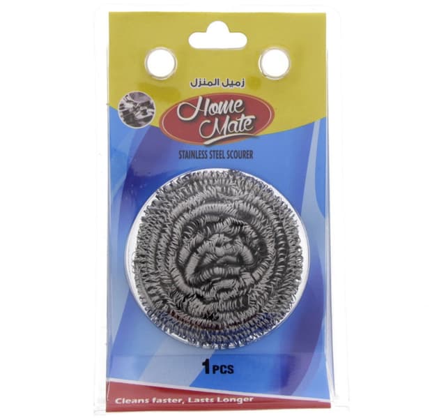 Home Mate Stainless Steel Scourer 1 Pc