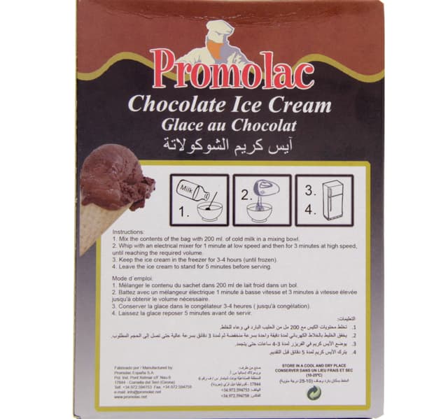 Promolac Chocolate Ice Cream Powder 90 G