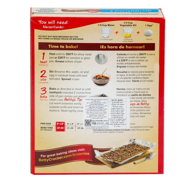 Betty Crocker Delights Supreme Chocolate Chunk Brownie Mix 510 G