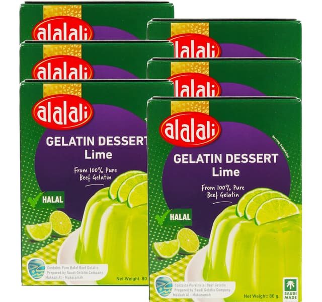 Al Alali Gelatin Dessert Value Pack 6 80 G
