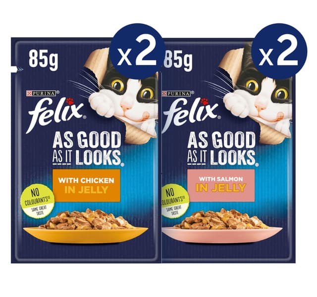 Purina Felix As Good As It Looks Adult Cat Food In Jelly 2 85 G Chicken