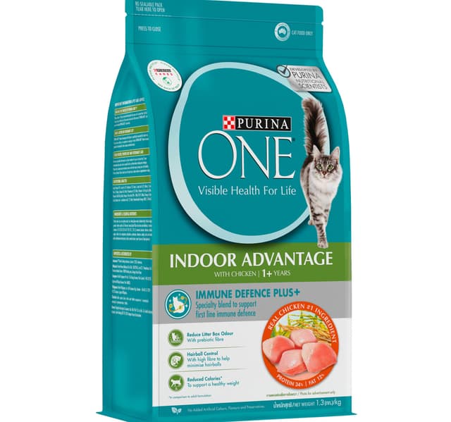 Purina One Indoor Advantage Catfood With Chicken Flavor For 1 Years 12 Kg
