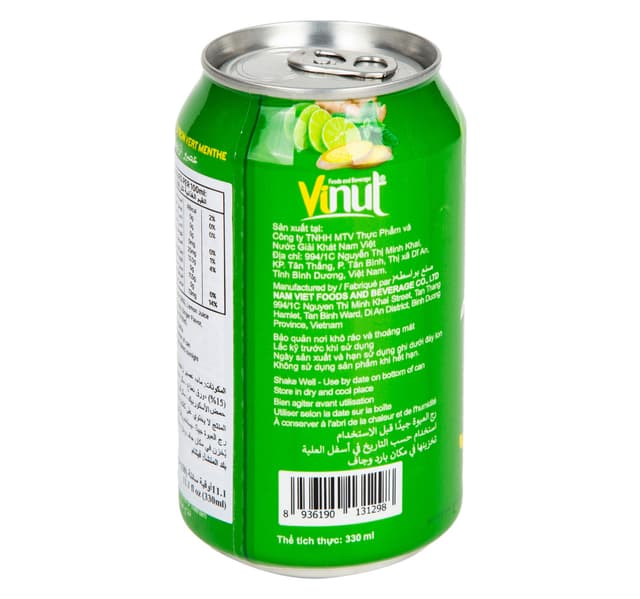 Vinut Gingerlimemint Juice Drink 330 Ml