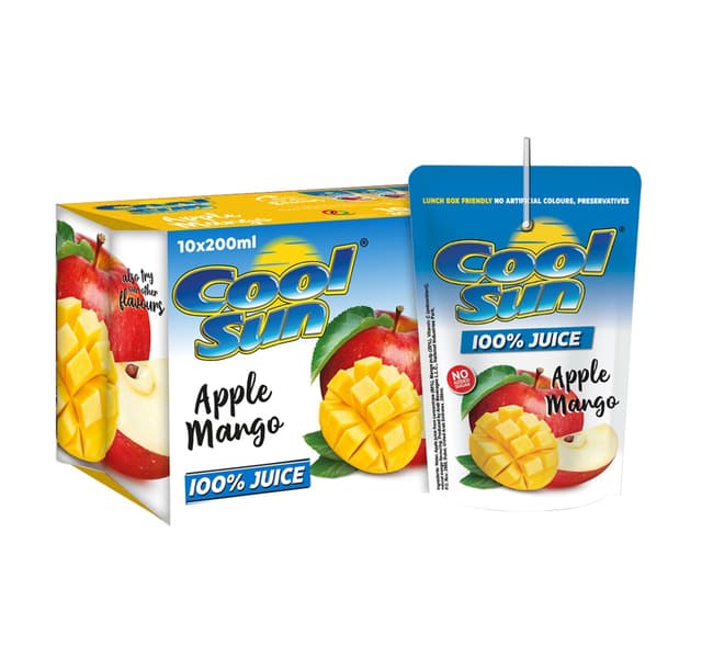 Cool Sun Apple Mango Juice Value Pack 10 200 Ml