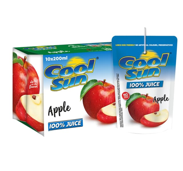 Cool Sun Apple Juice Value Pack 10 200 Ml