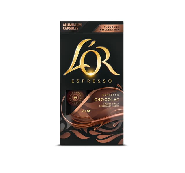 Lor Espresso Chocolat Aluminium Capsules 10pcs
