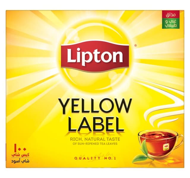Lipton Yellow Label Black Tea Value Pack 100 Teabags