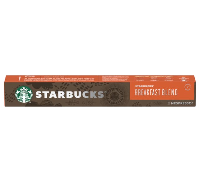 Starbucks Breakfast Blend By Nespresso Medium Roast Coffee Capsules 10pcs