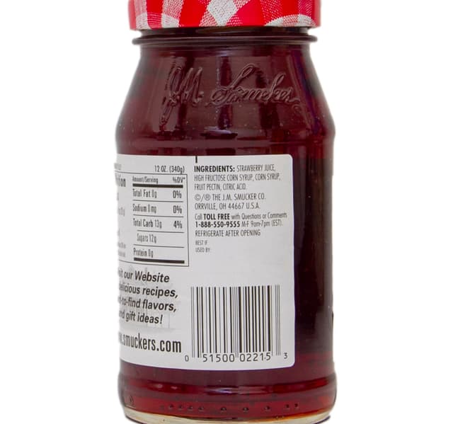 Smucker S Strawberry Jelly 340 G